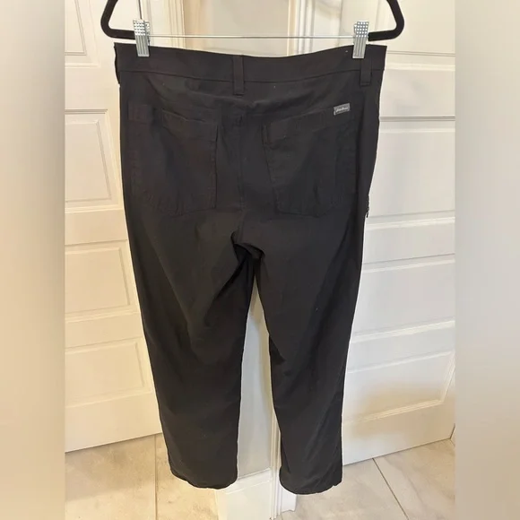 Eddie Bauer Fleece Lined Tech Pants Men’s 36x32 Black Performance Outdoor Gorp